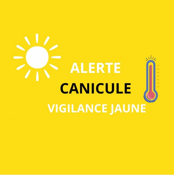LE DÉPARTEMENT D'EURE-ET-LOIR EN VIGILANCE JAUNE CANICULE A COMPTER DU 28/06