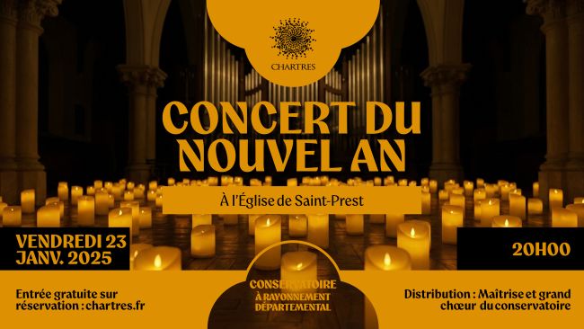 CONCERT DU NOUVEL AN AVEC LA MAÎTRISE ET LE GRAND CHOEUR DU CONSERVATOIRE DE CHARTRES - 23/01