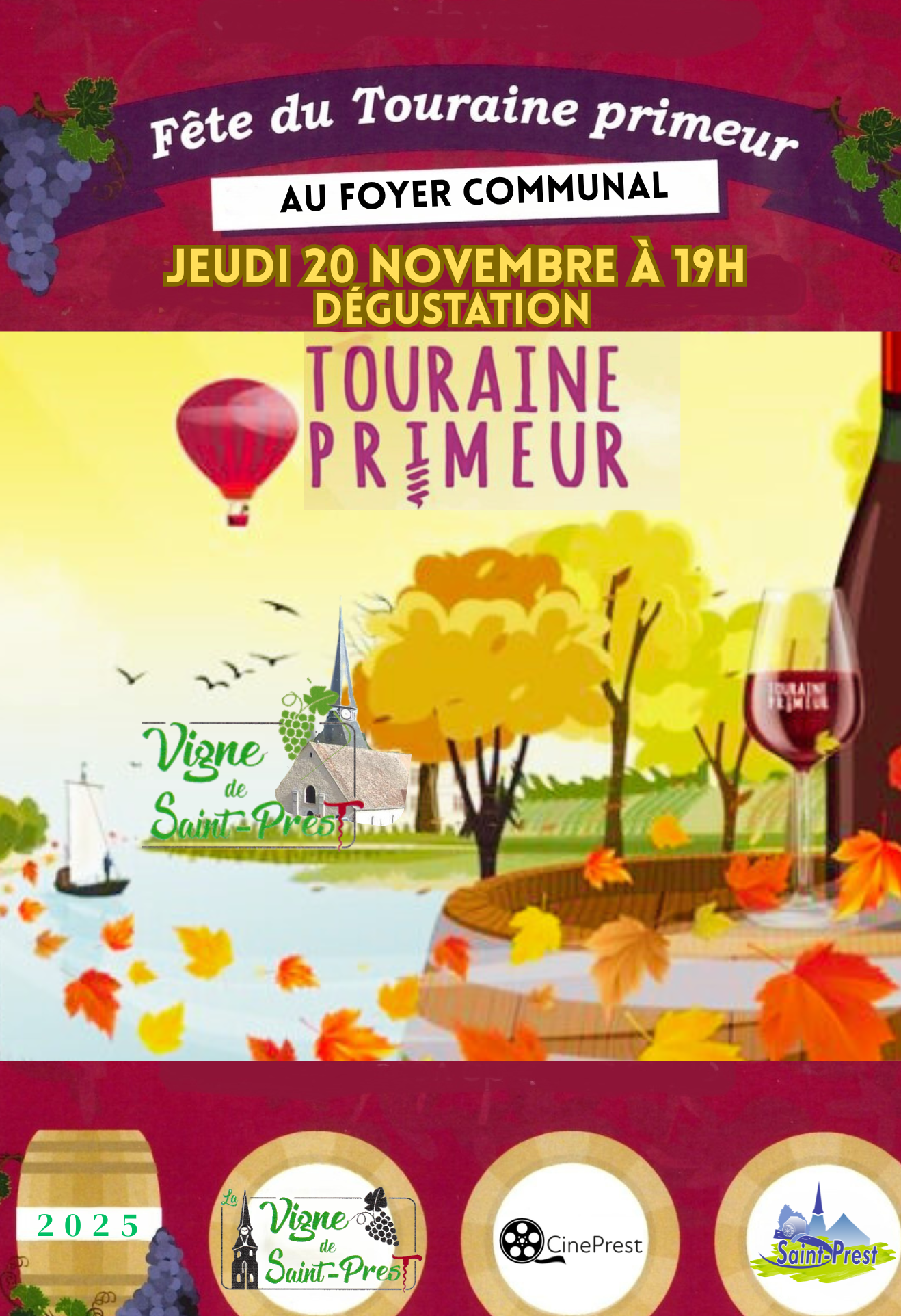 FÊTE DU TOURAINE NOUVEAU : DÉGUSTATION AVEC LA VIGNE DE ST-PREST