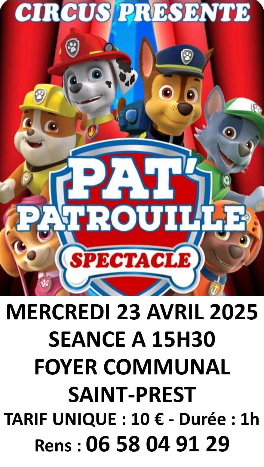 SPECTACLE PAT'PATROUILLE