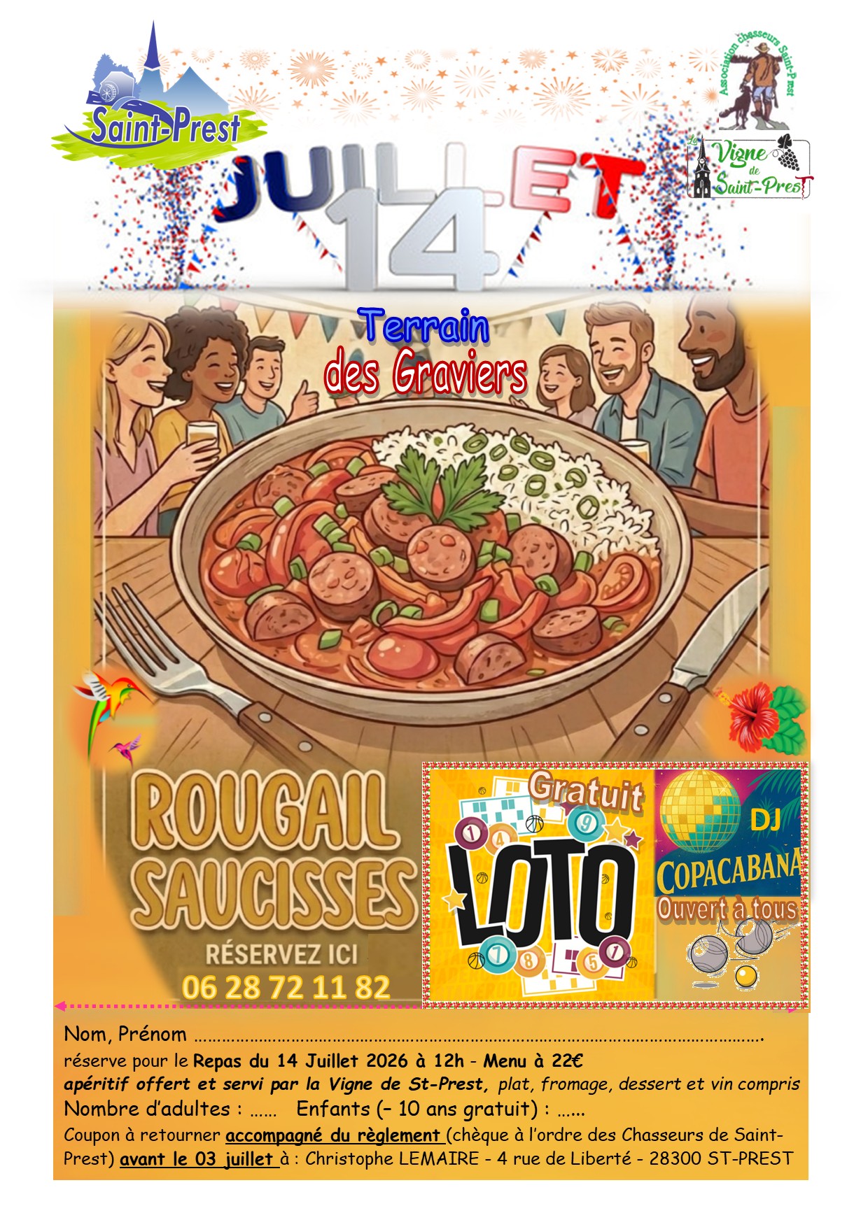 FÊTE NATIONALE DU 14 JUILLET 2026