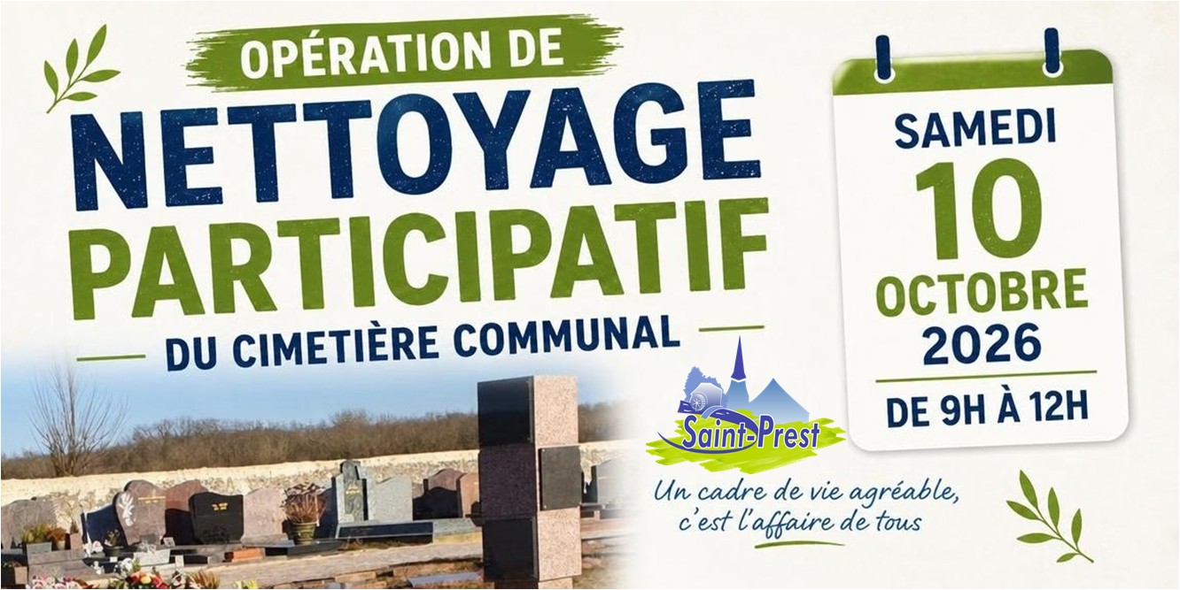 OPÉRATION NETTOYAGE PARTICIPATIF DU CIMETIÈRE COMMUNAL - SAMEDI 10/10