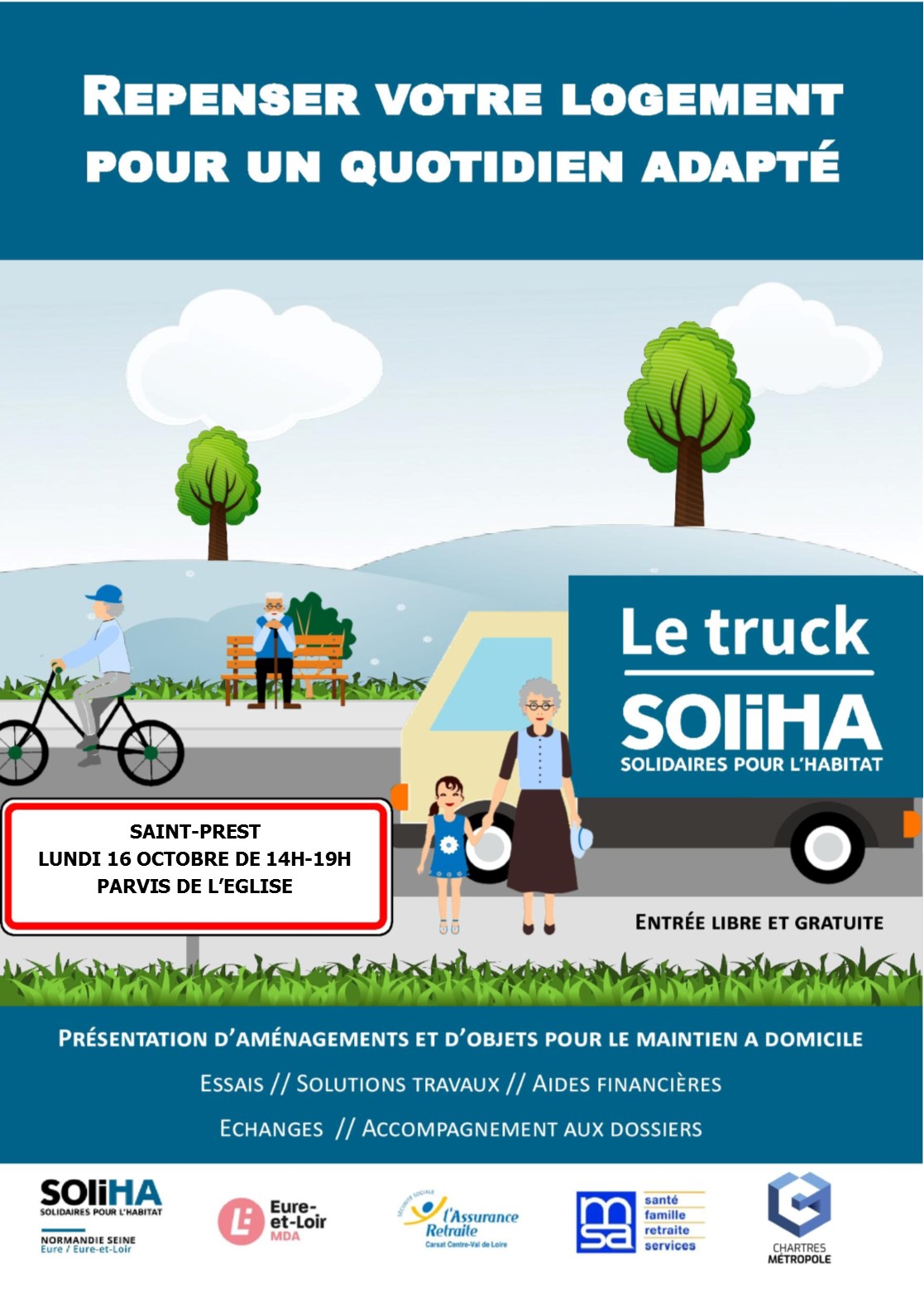 TRUCK AUTONOMIE SOLIHA : AMENAGEMENT DU DOMICILE A LA PERTE D'AUTONOMIE