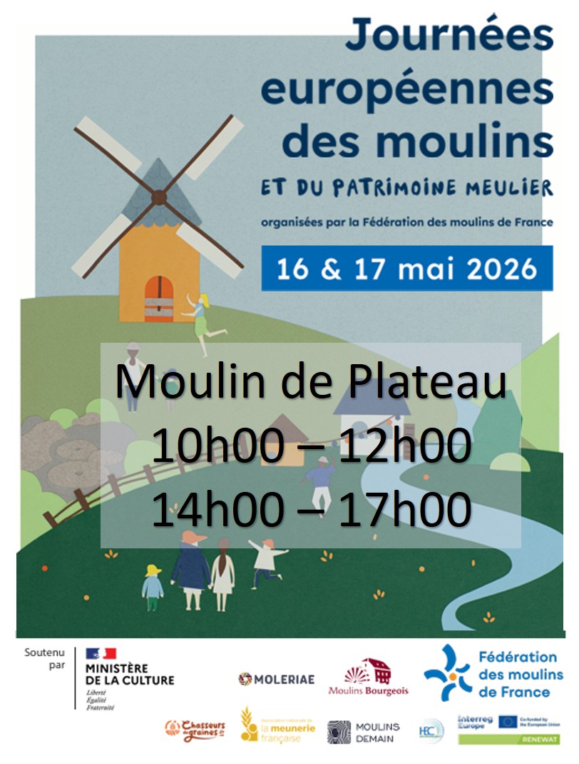 JOURNÉES EUROPÉENNES DES MOULINS ET DU PATRIMOINE MEUNIER A SAINT-PREST