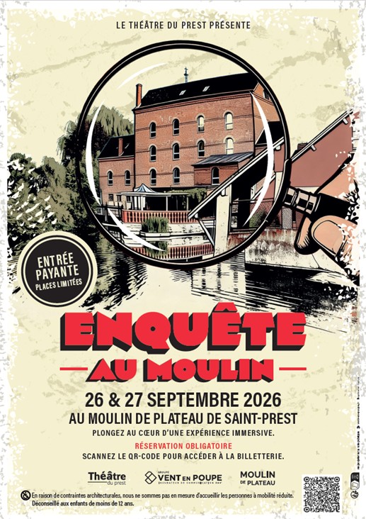 ENQUÊTE AU MOULIN - LES 26 ET 27/09 - AVEC LE THÉÂTRE DU PREST