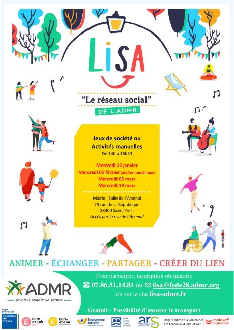 ATELIER LISA SENIORS ET AIDANTS
