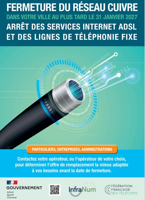 FERMETURE RÉSEAU CUIVRE - ADSL & TÉLÉPHONIE FIXE